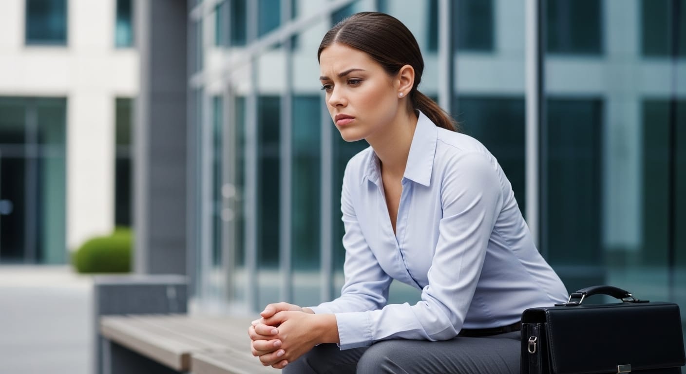 Candidate reflecting after a brief job interview