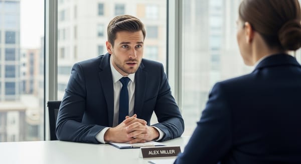 Job applicant preparing to explain job termination during an interview