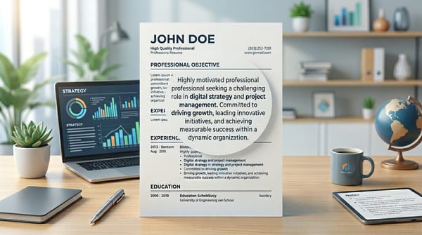 30 Resume Objective Examples for Freshers That Get Interviews in 2026